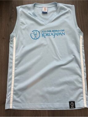 2002 FIFA World Cup Korea Japan Light Blue Sleeveless Jersey